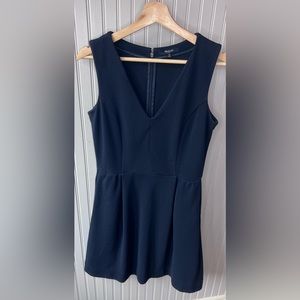 Madewell Gallerist Ponte V-Neck Dress - Size Medium - WITH POCKETS